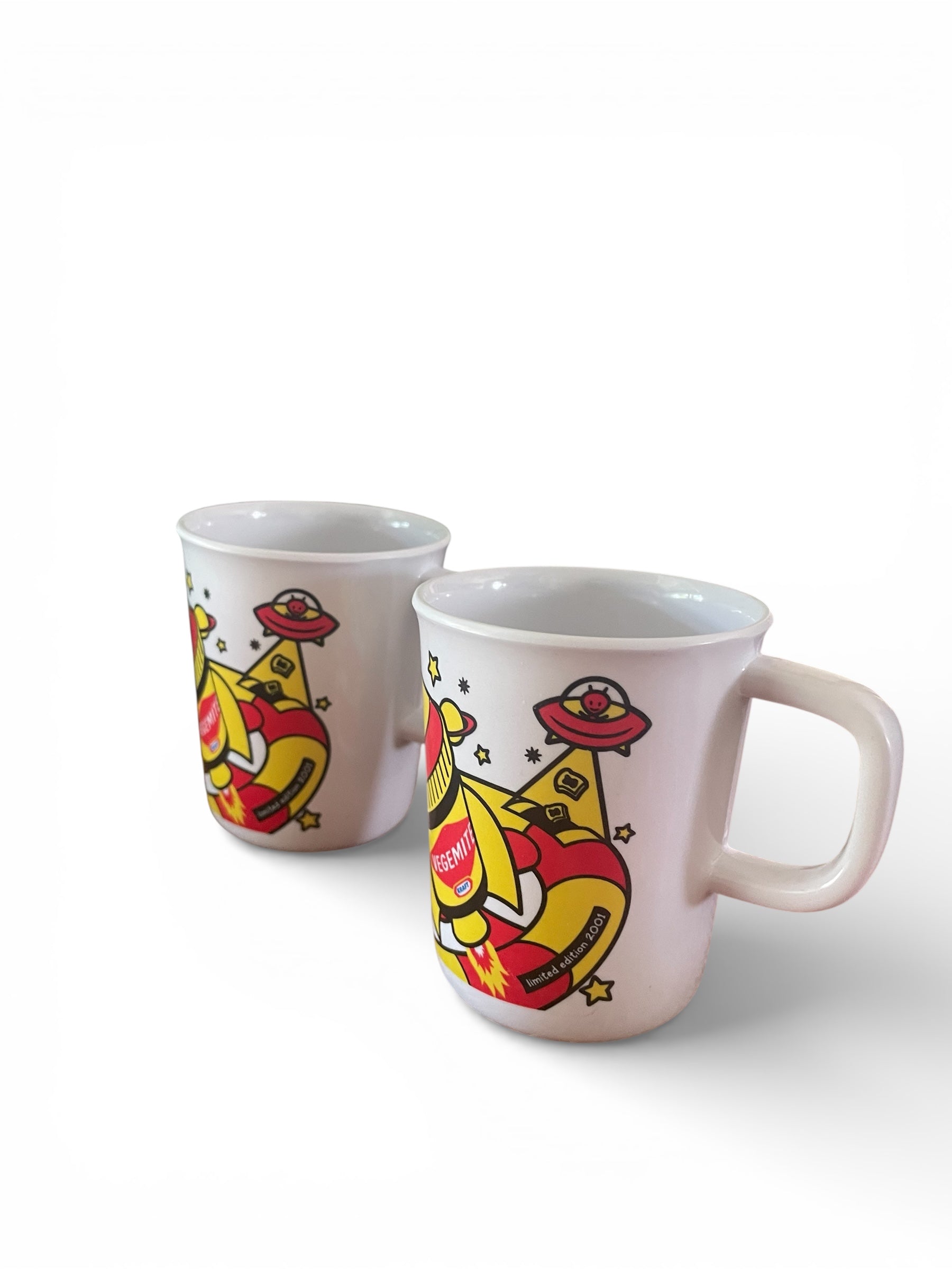 Vegemite Limited Edition Placemat Set with 2 Melamine Mugs c.2001