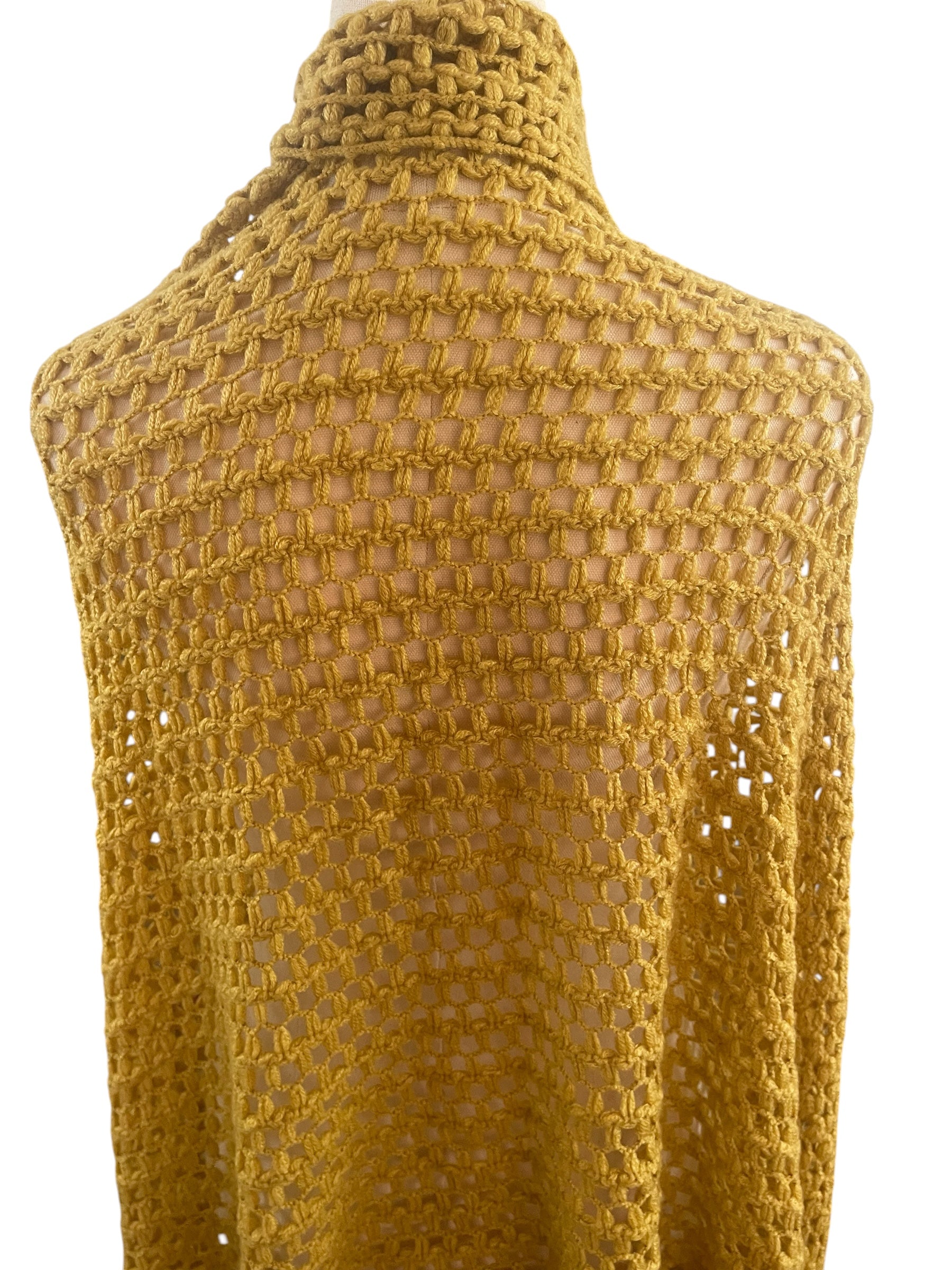 Mustard Fringed Shawl
