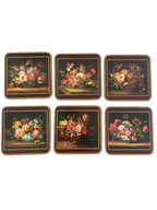 Vintage Pimpernel “Flemish Flowers” SQUARE Drink Coasters