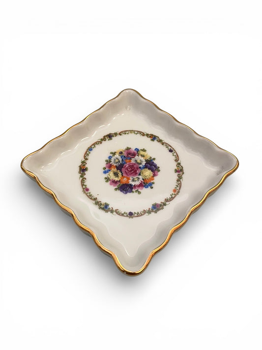 Vintage Square Lady Hamilton Trinket Dish