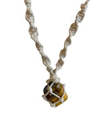 Hemp Necklace with Tigers Eye Tumble