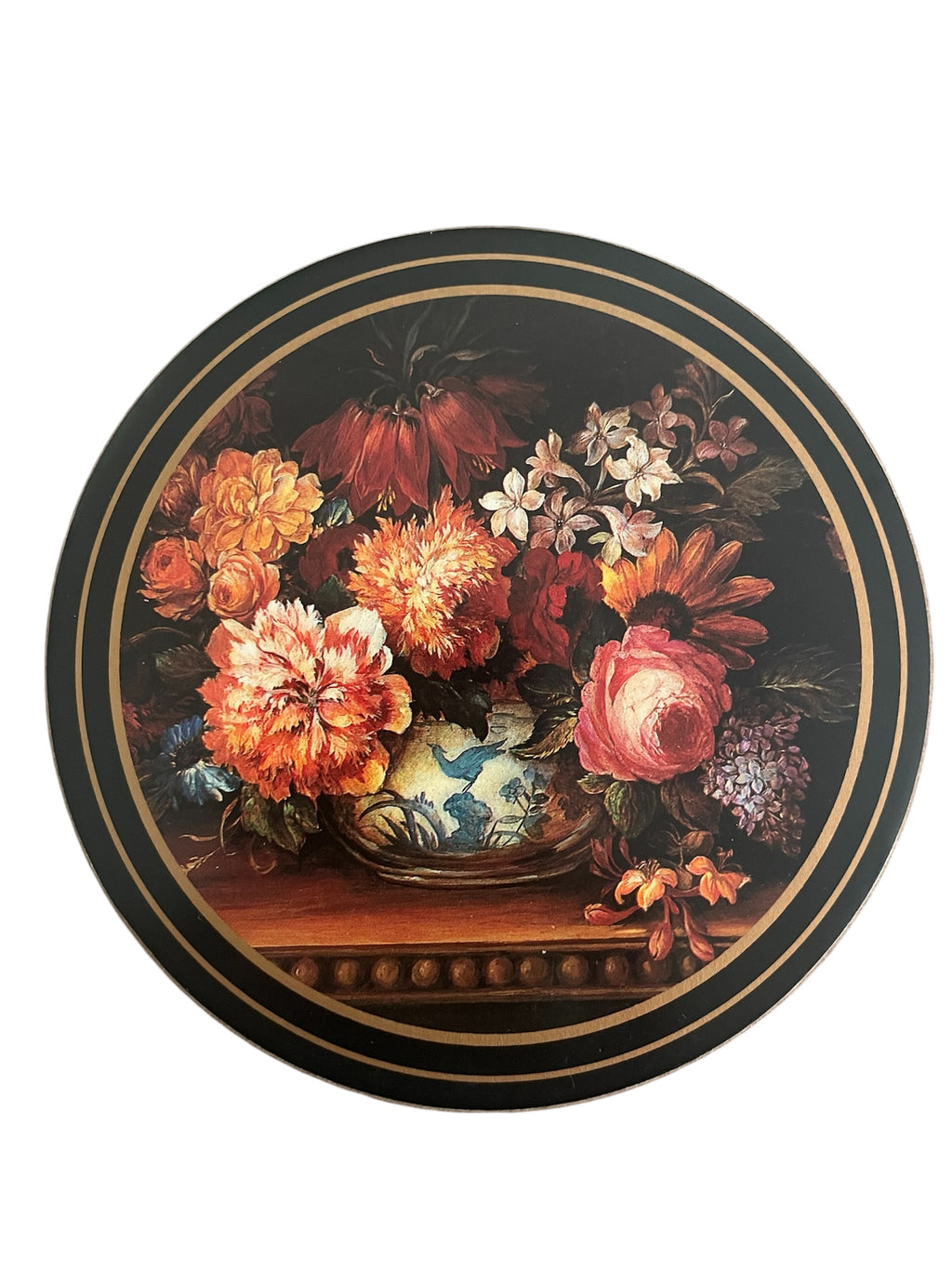 Vintage Pimpernel “Flemish Flowers” ROUND Drink Coasters