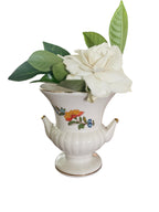 Small Floral and Butteryfly motif Urn shaped vase