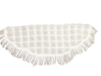 PL cream crochet vintage shawl