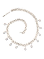 Gold Tone Belly Belt with Howlite Drops