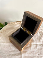 Hand Carved Small Wooden Trinket Box