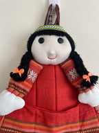 Vintage Style Peruvian Rag Doll Backpack