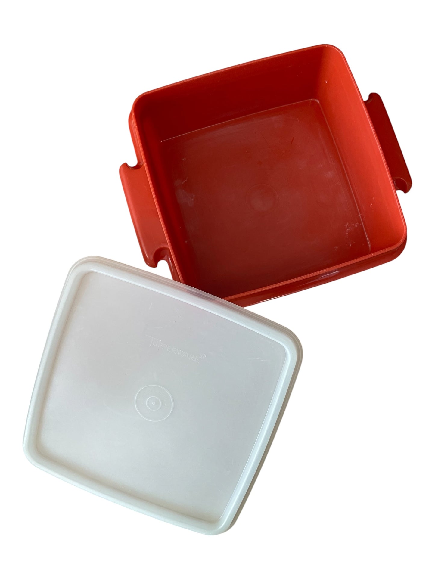 Set of 3 Vintage Square Tupperware Containers