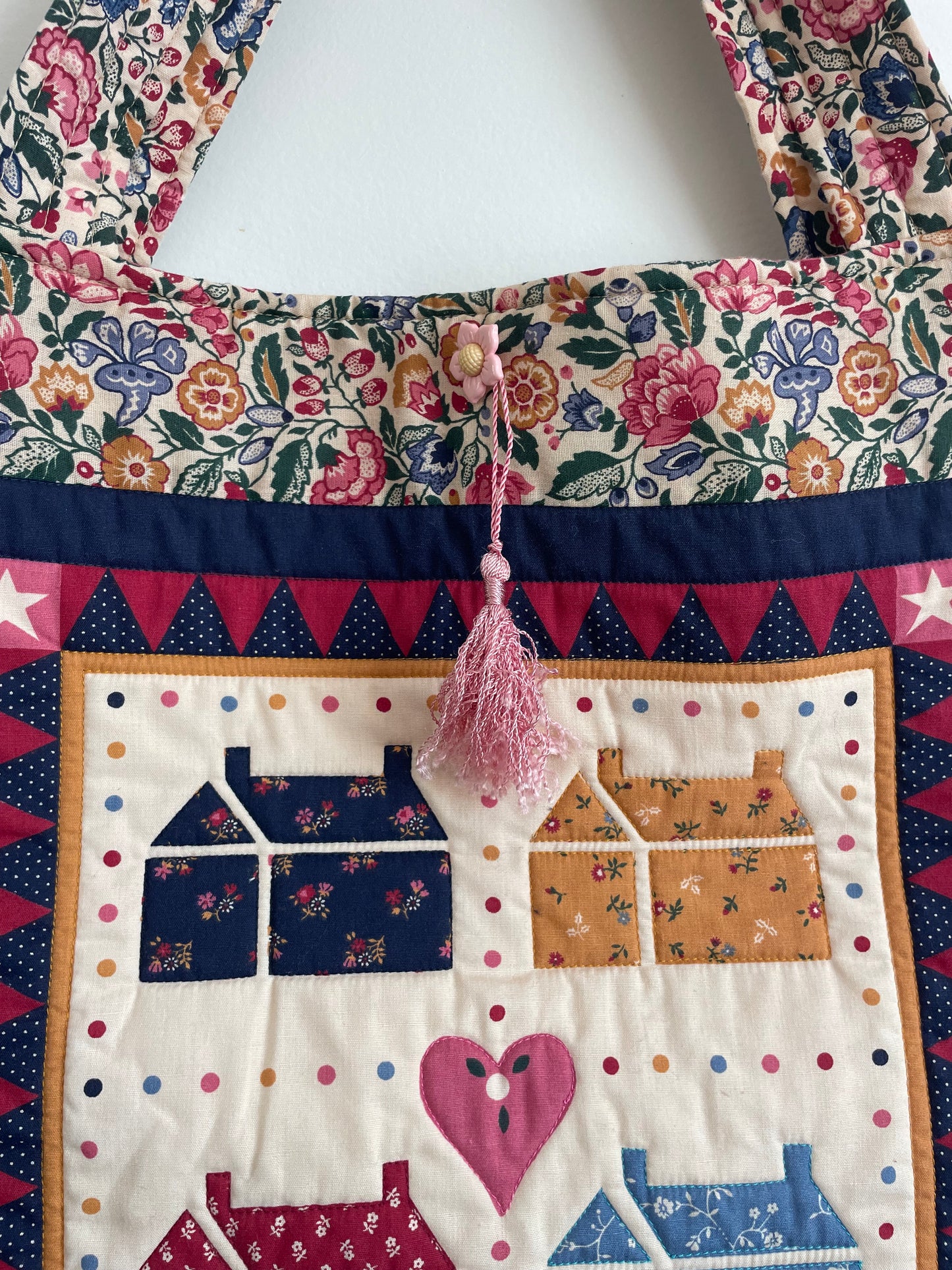 Quilted Patchwork Tote Bag