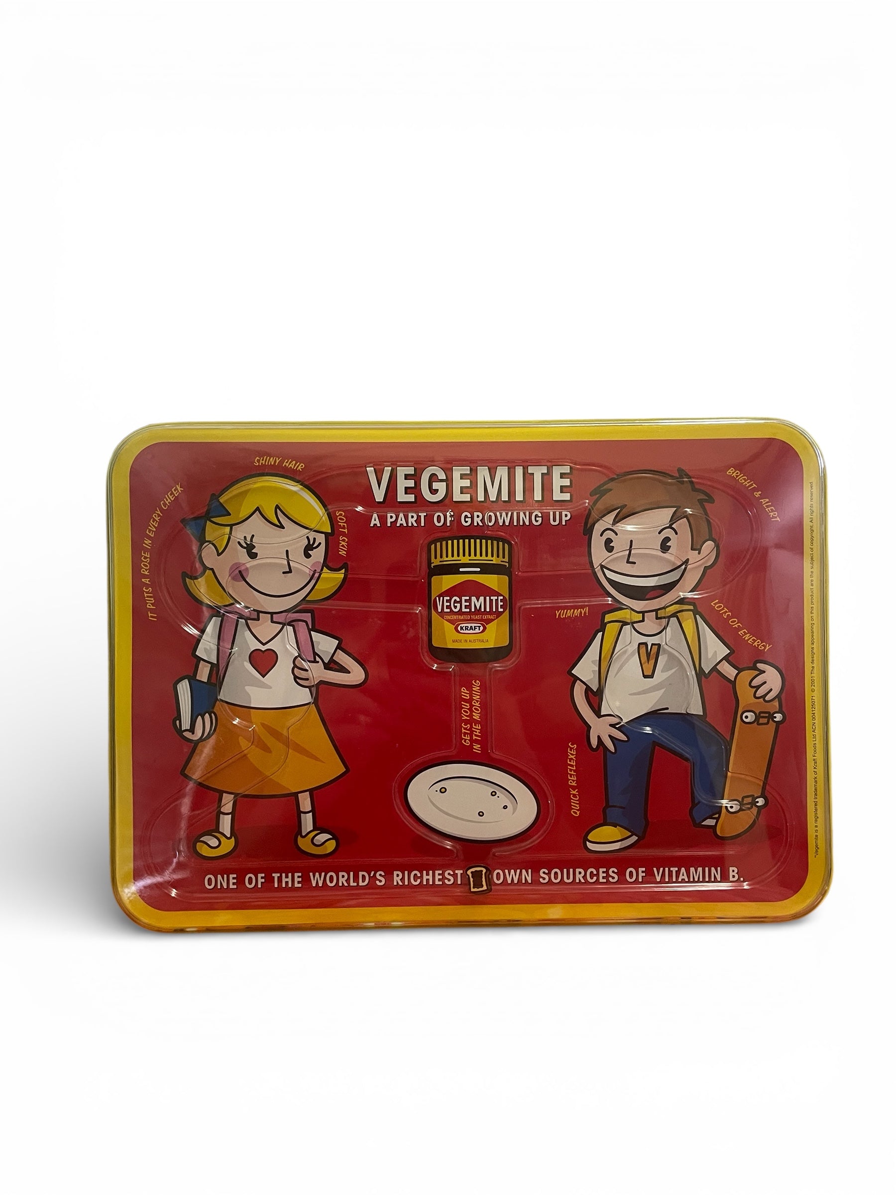 Vegemite Limited Edition Placemat Set with 2 Melamine Mugs c.2001