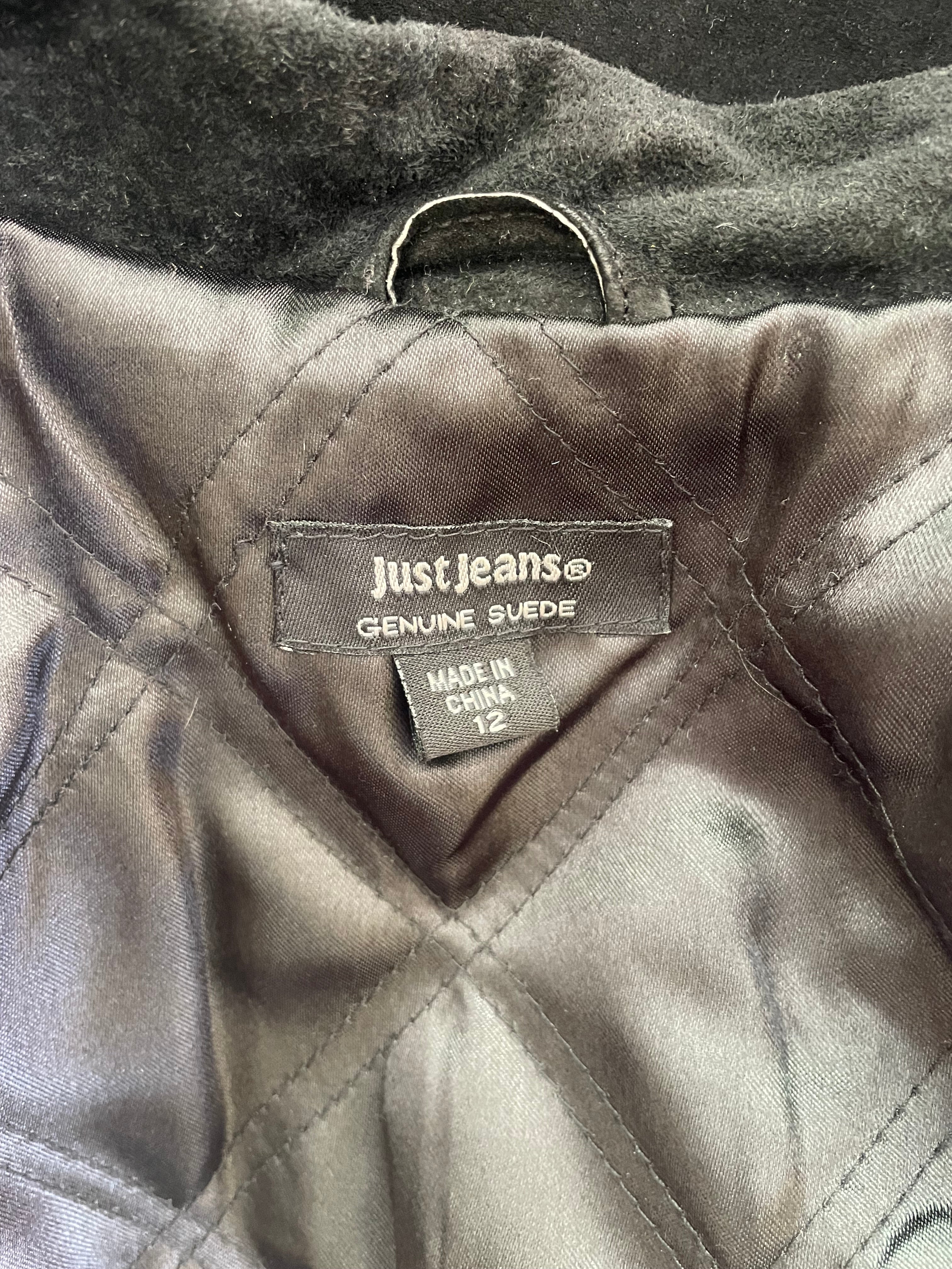 Black suede jacket Sz 12