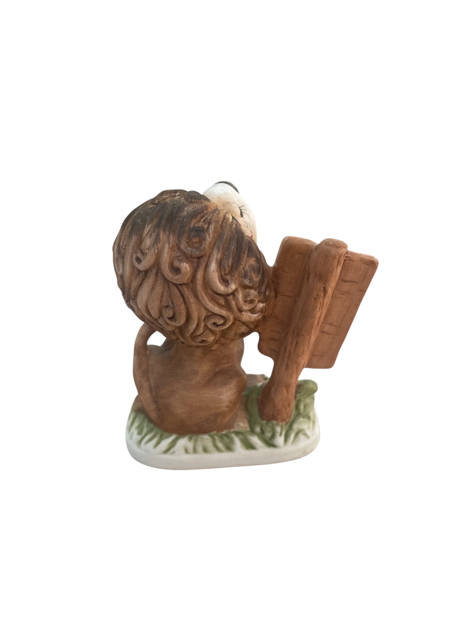 Vintage Kitsch Ceramic Lion with sign
