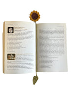 Crochet Sunflower bookmark