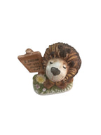 Vintage Kitsch Ceramic Lion with sign