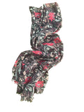 Floral pink/purple scarf