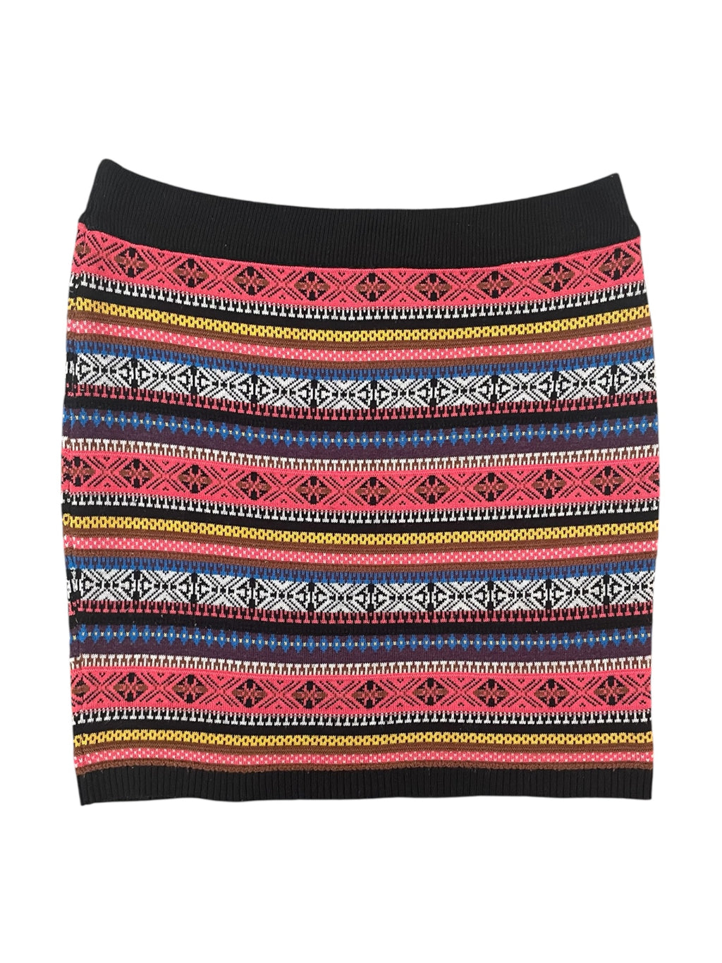 Wool blend Aztec pattern mini skirt- Dotti