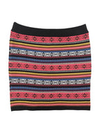 Wool blend Aztec pattern mini skirt- Dotti