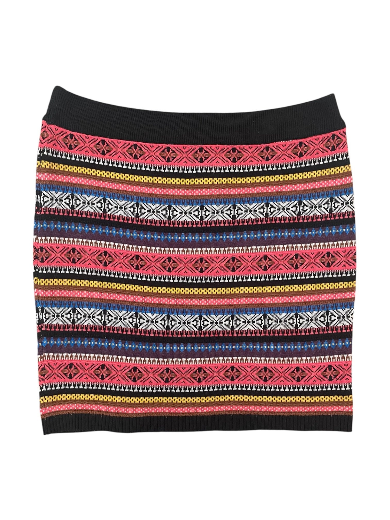 Wool blend Aztec pattern mini skirt- Dotti
