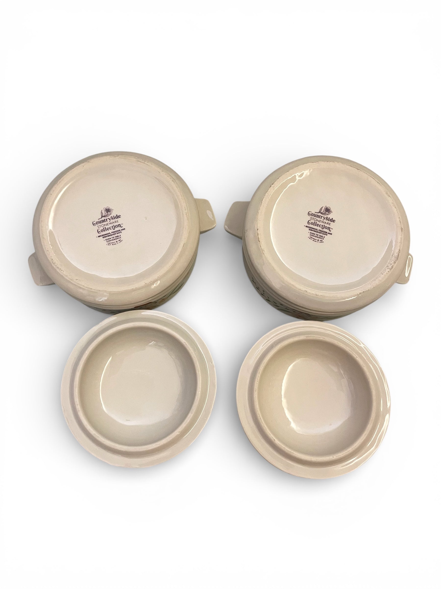 Countryside Collections Vintage Mini Casserole Dishes Pair