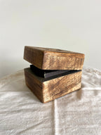 Hand Carved Small Wooden Trinket Box