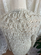 Loopy Mid Length Knit Cardigan
