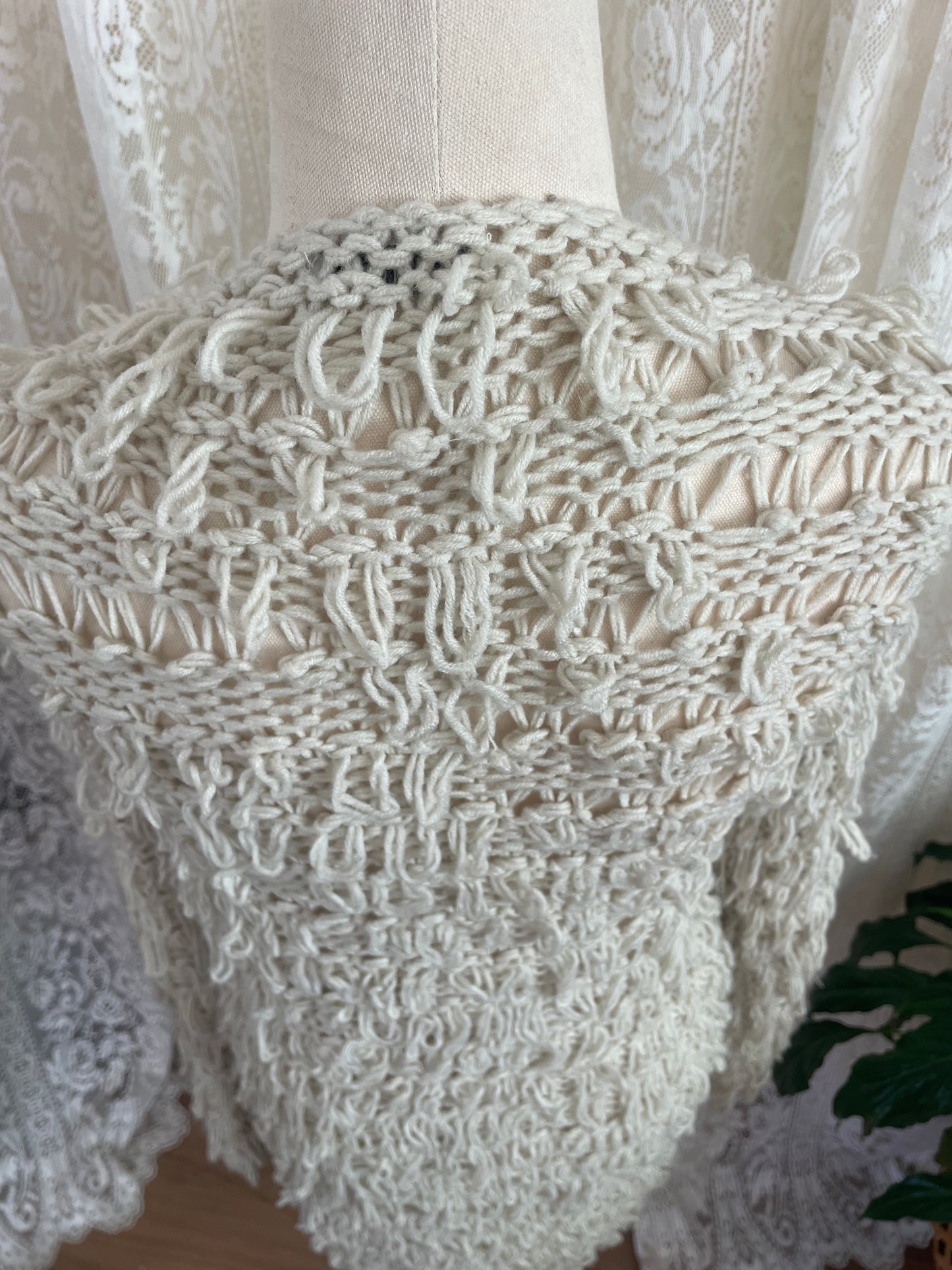 Loopy Mid Length Knit Cardigan