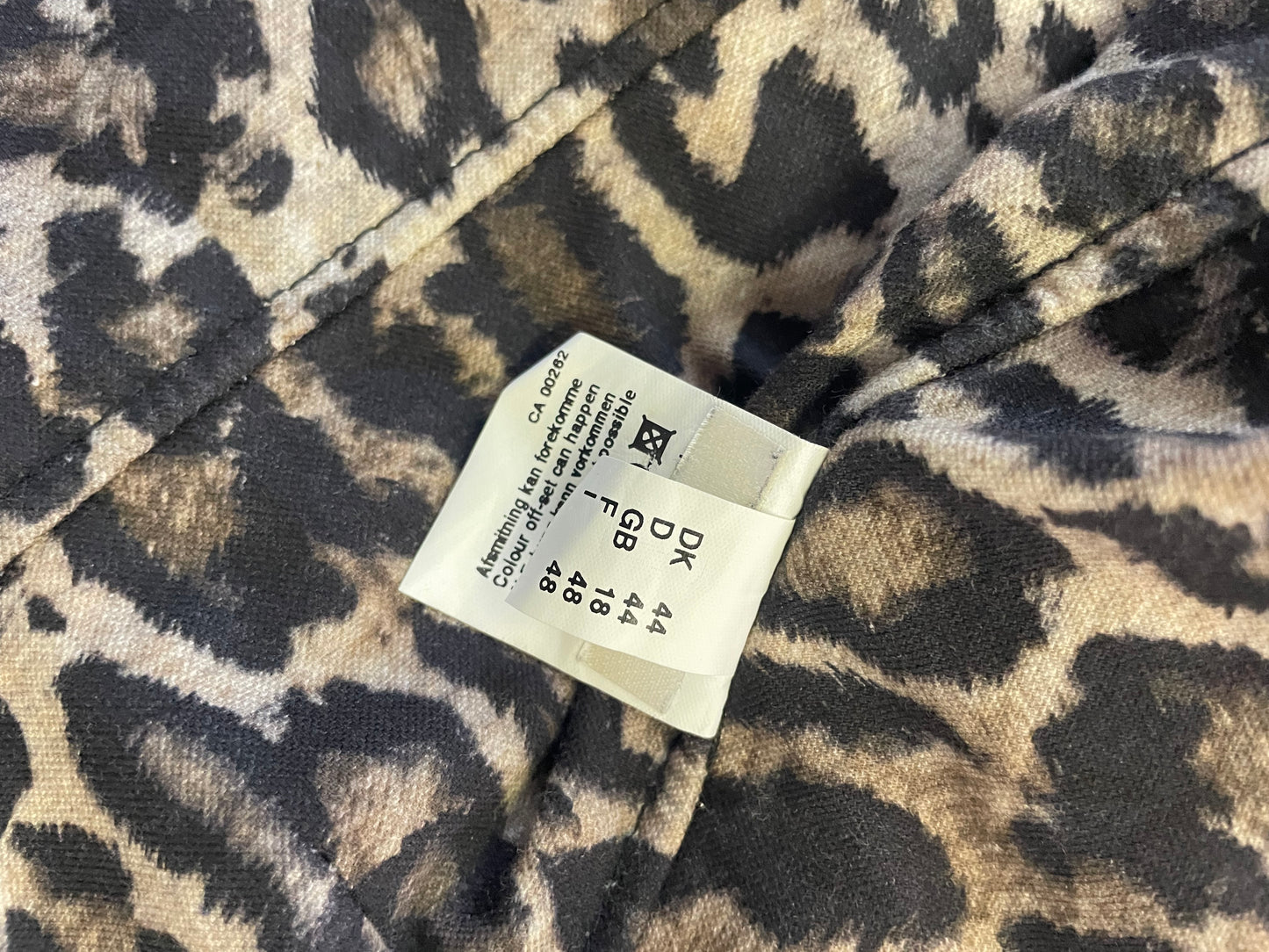 Velveteen Multicoloured Jacket with Leopard Print Lining