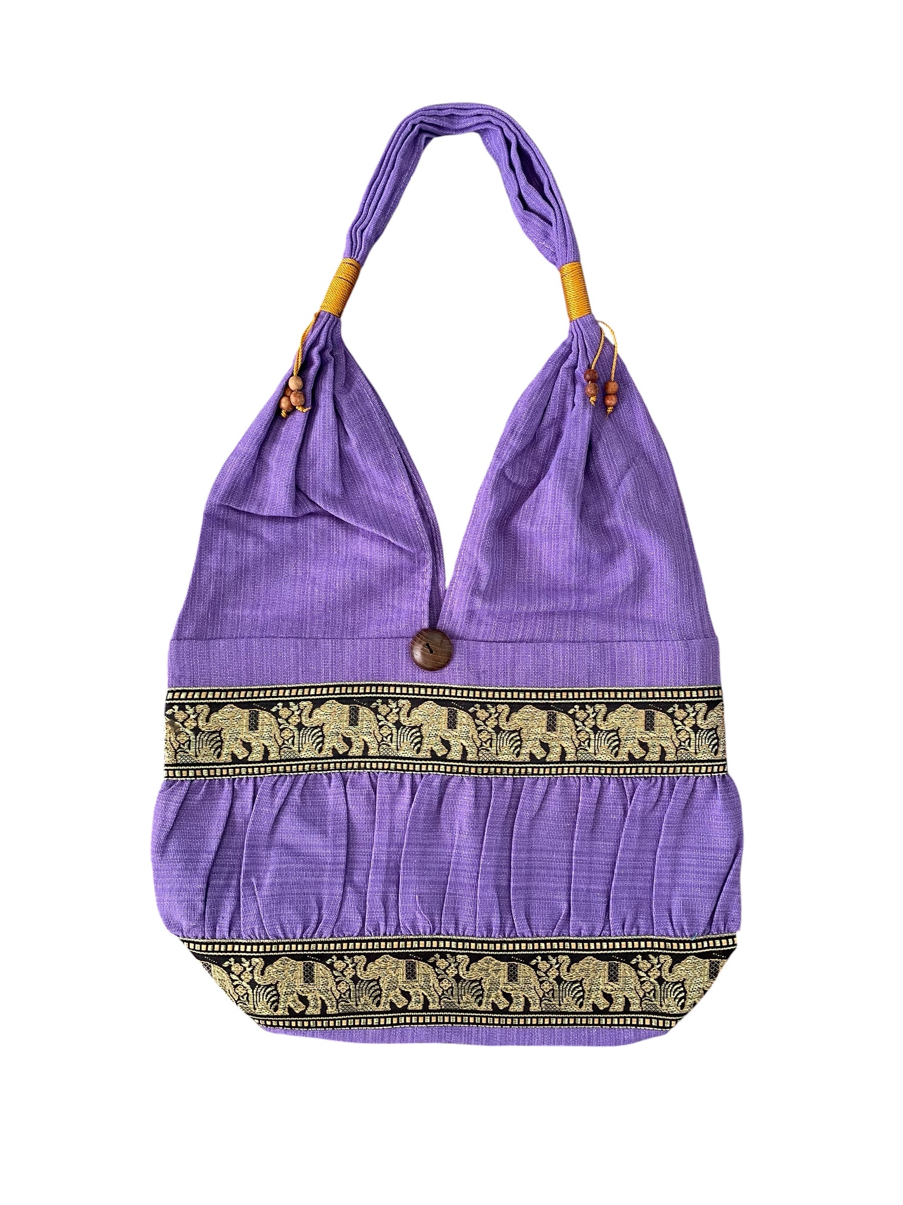 Hobo Style Elephant Cotton Bag