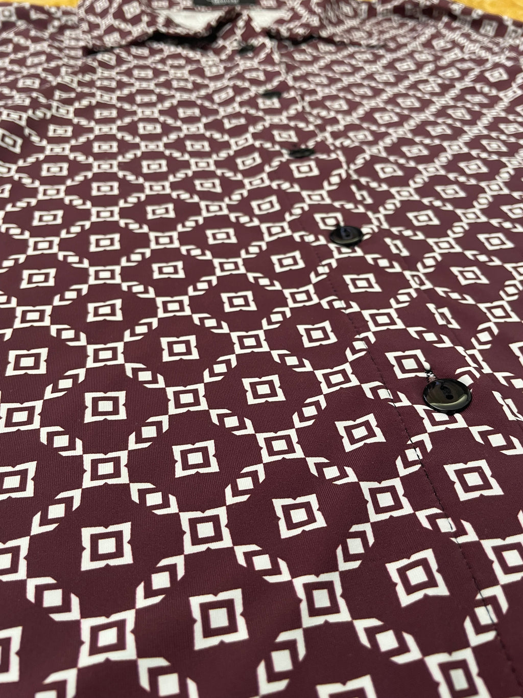 Retro Geometric Pattern Long Sleeve Shirt