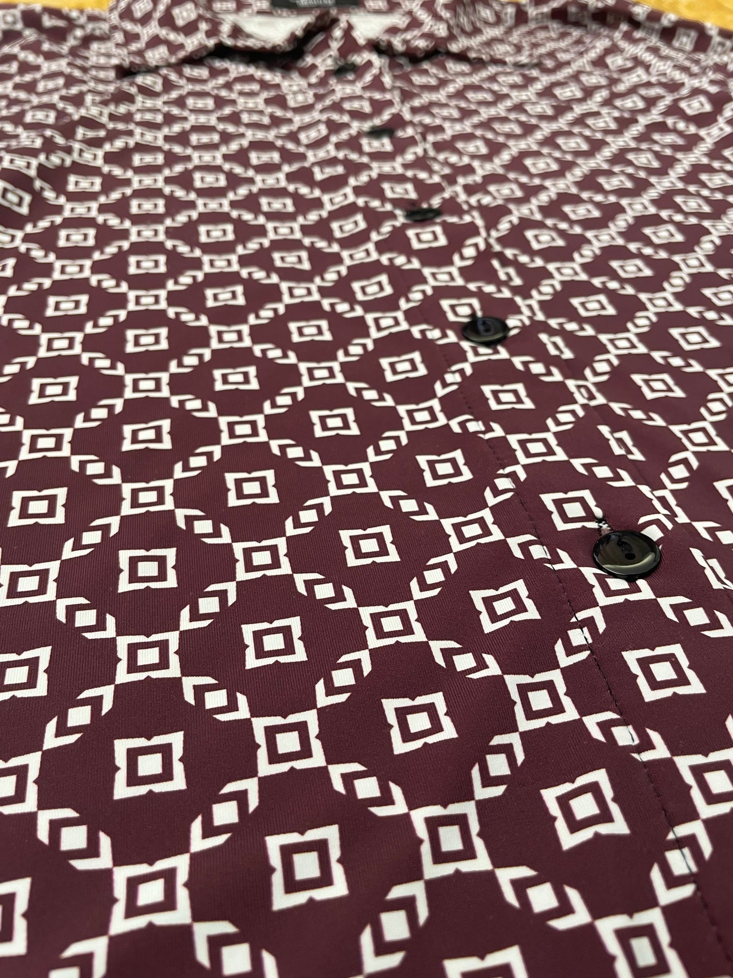Retro Geometric Pattern Long Sleeve Shirt