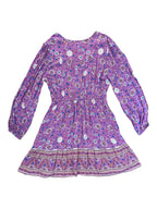 Boho Long Sleeve Mini Dress