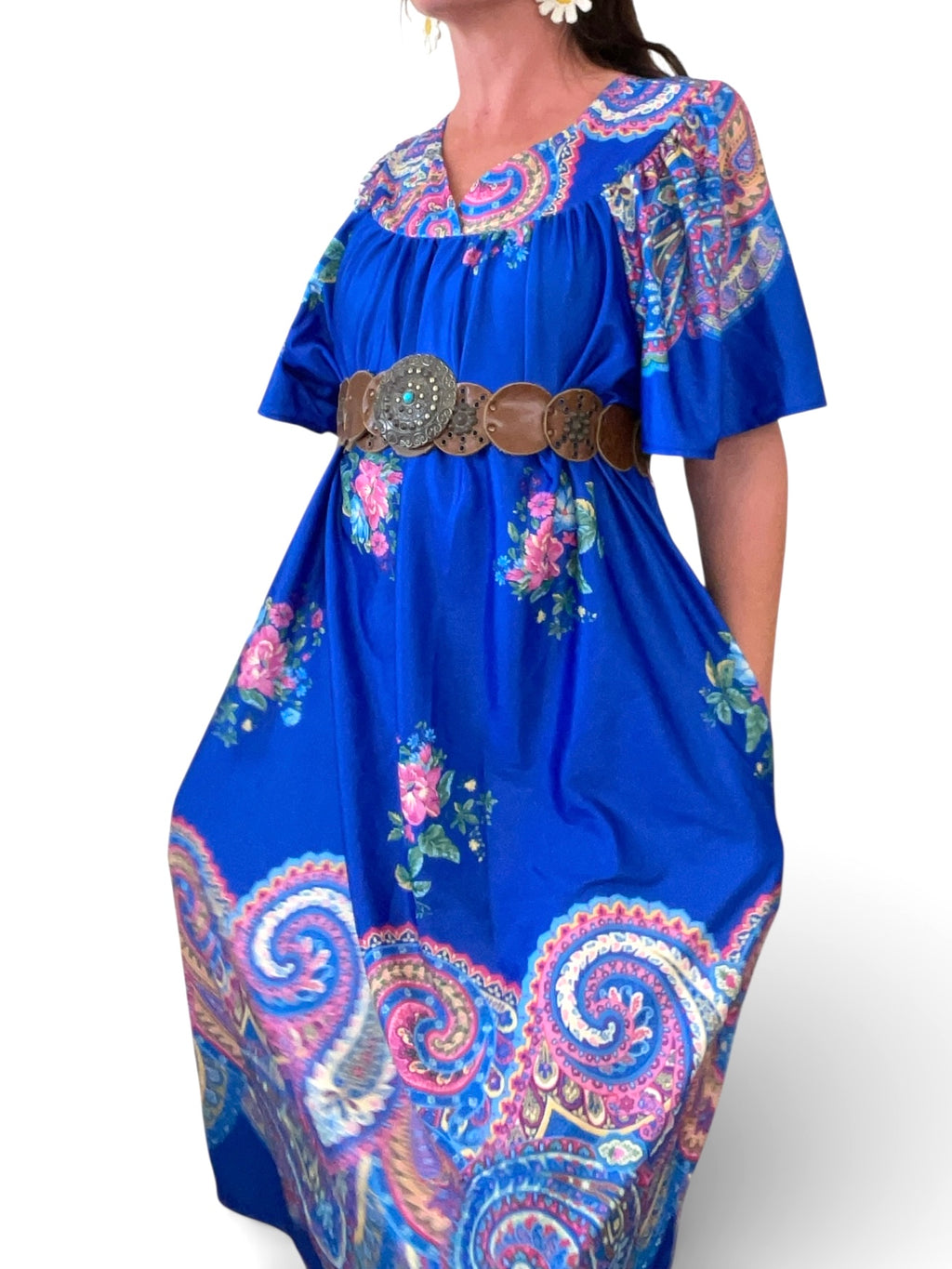 Vintage Blue Muumuu by Granada New York - Sz 3X