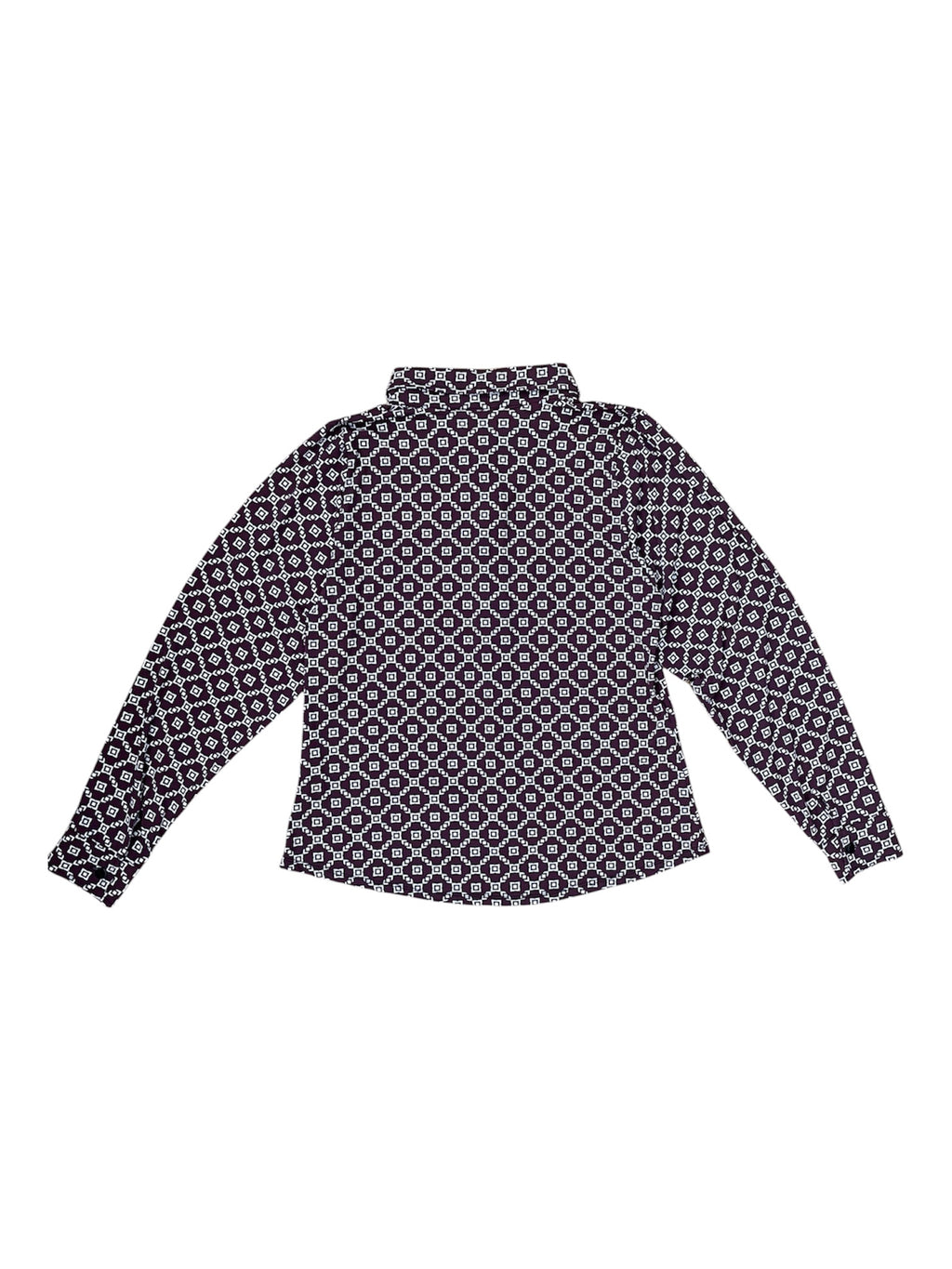 Retro Geometric Pattern Long Sleeve Shirt