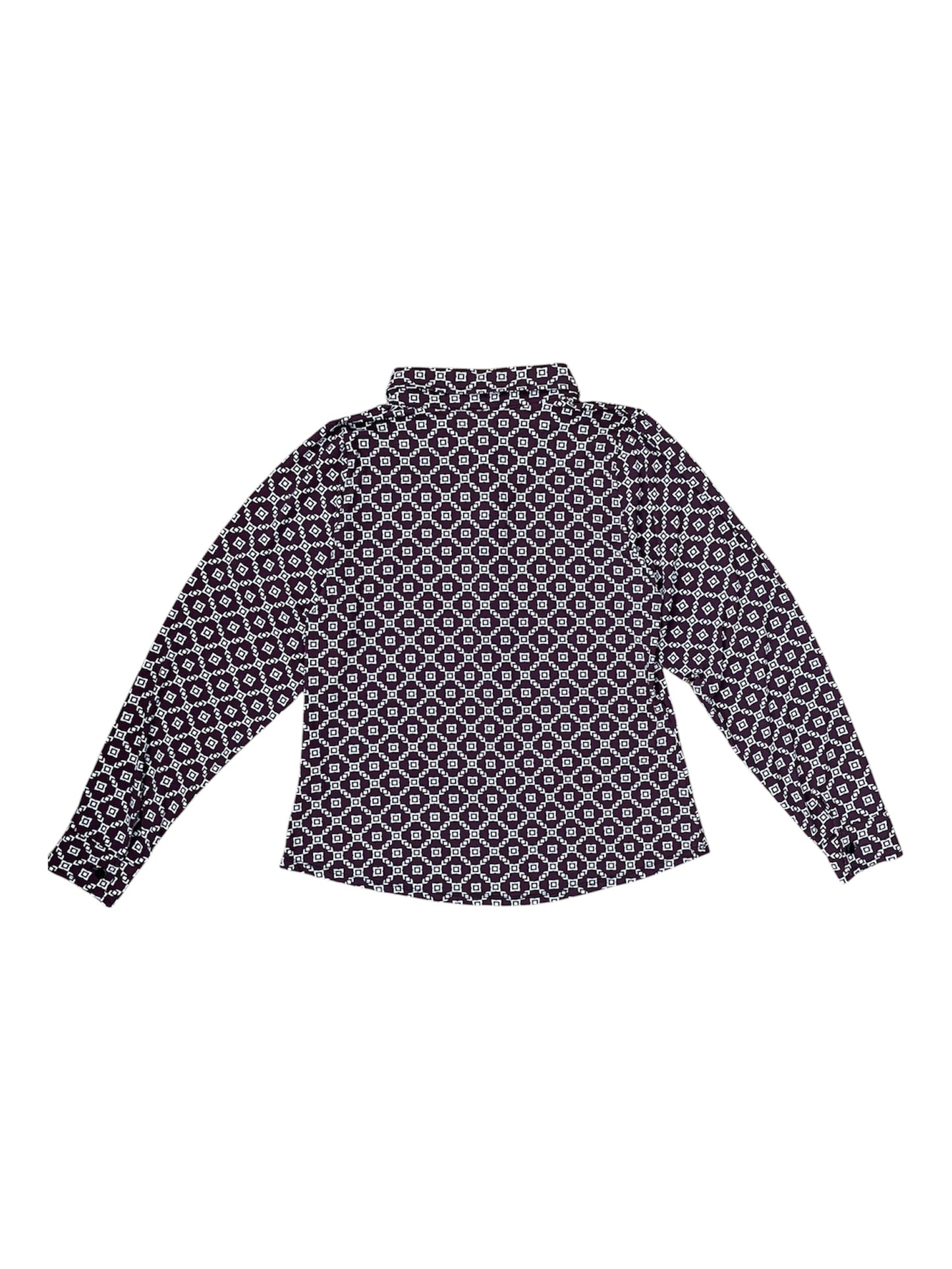 Retro Geometric Pattern Long Sleeve Shirt