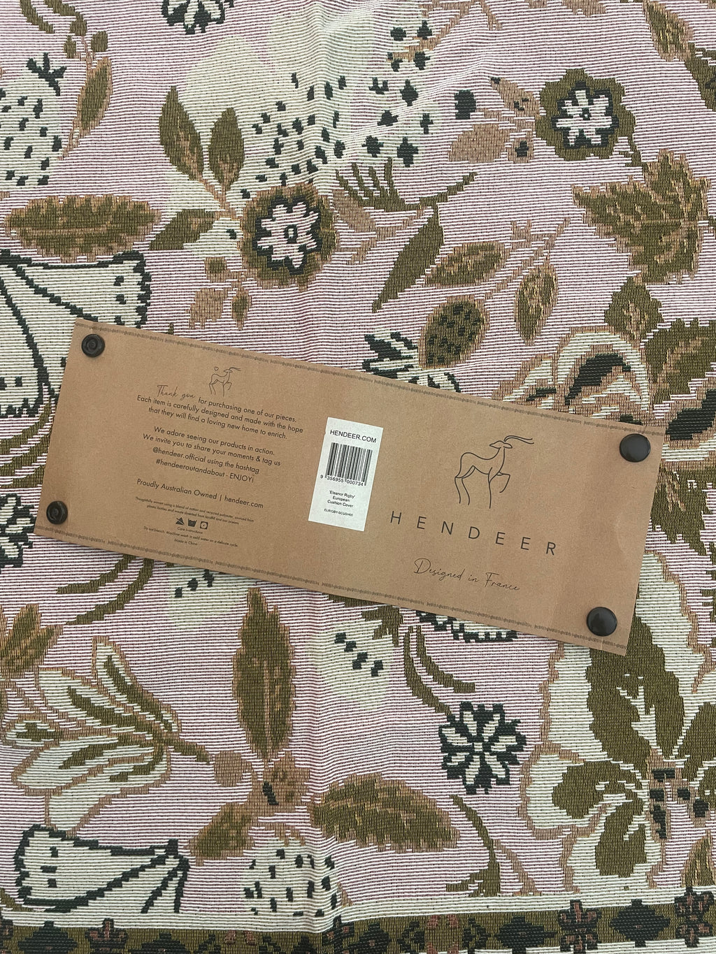 Cushion Covers - “Eleanor Rigby” European Set of 2