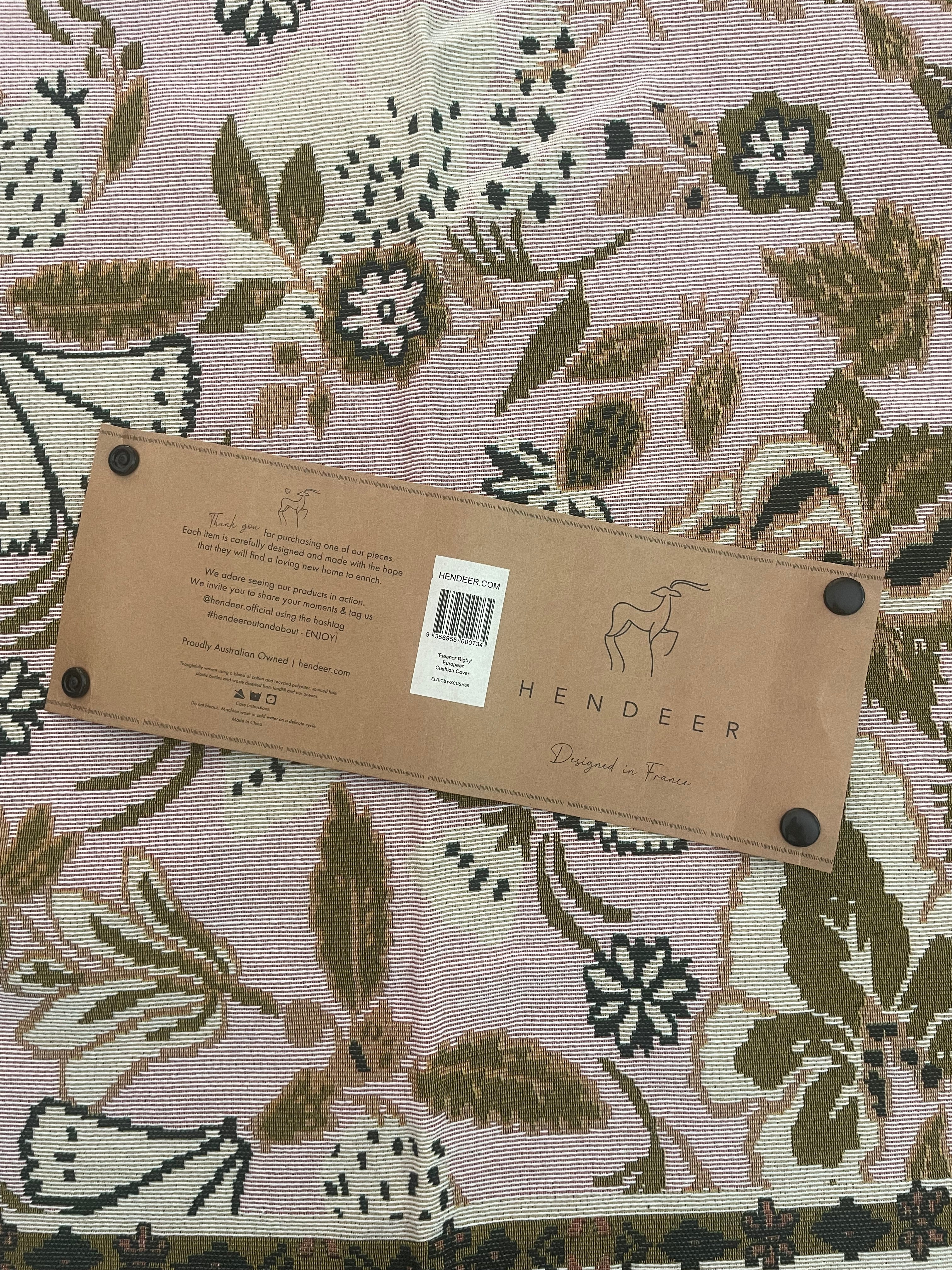 Cushion Covers - “Eleanor Rigby” European Set of 2