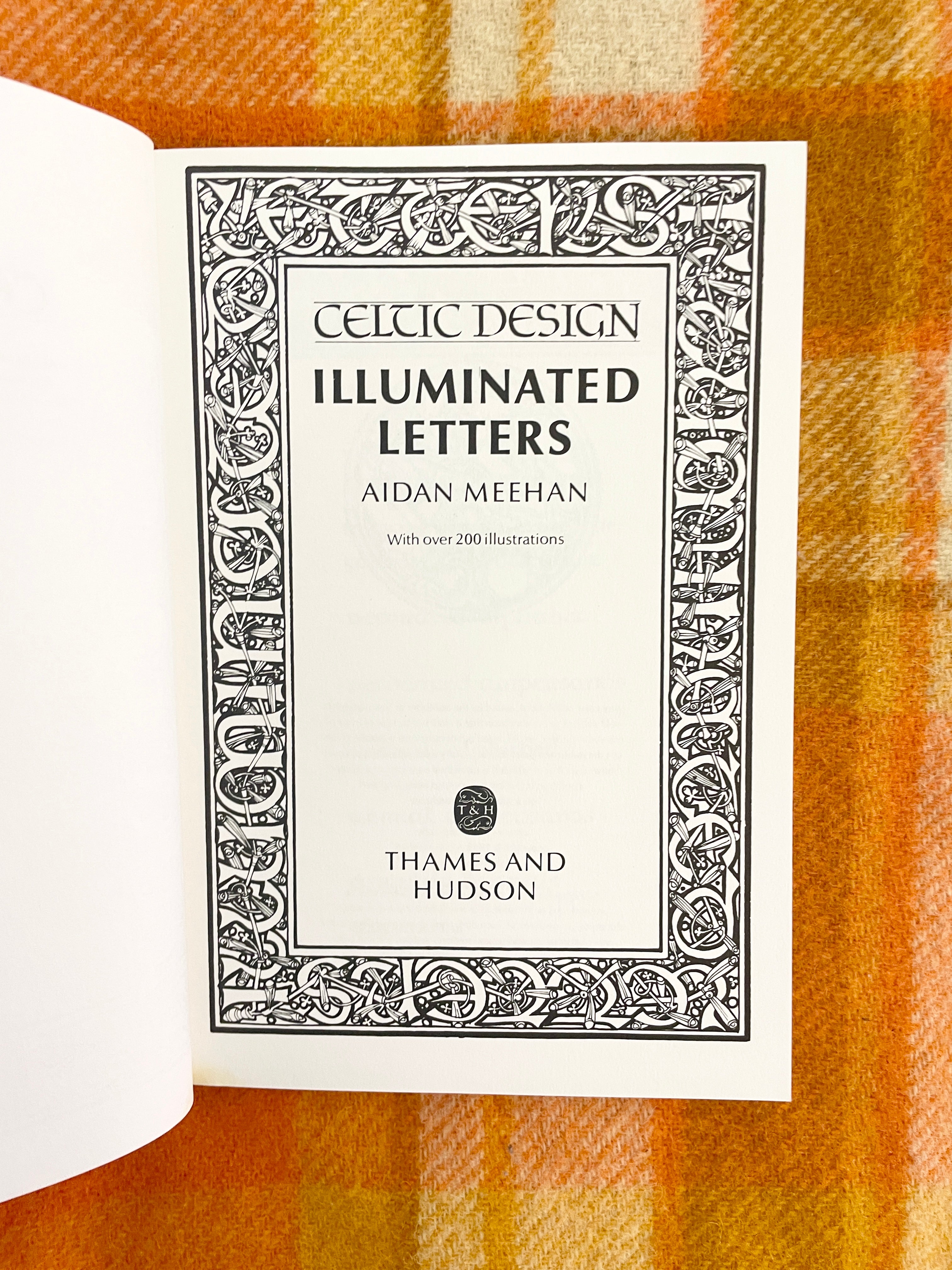 Vintage 1994 Celtic Design: Illuminated Letters Paperback by Aidan Meehan