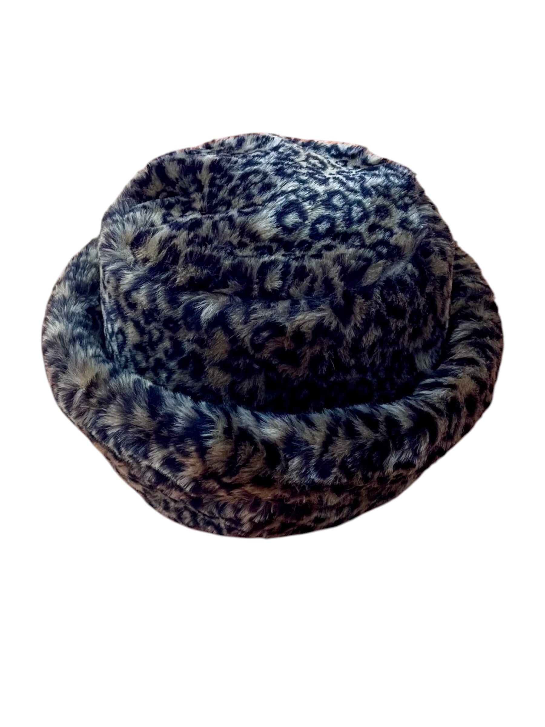 Leopard Print Faux Fur Hat