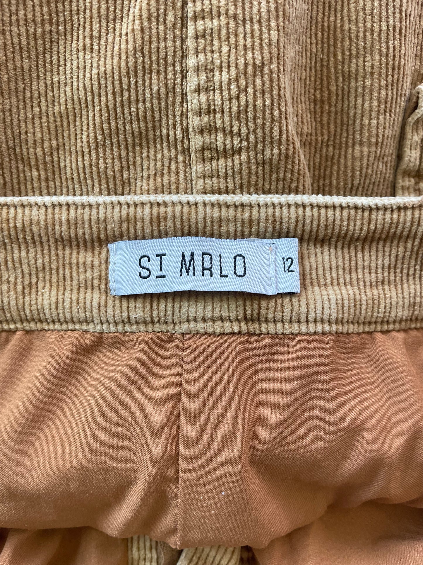 Tan Corduroy Mini Skirt - Sz 12