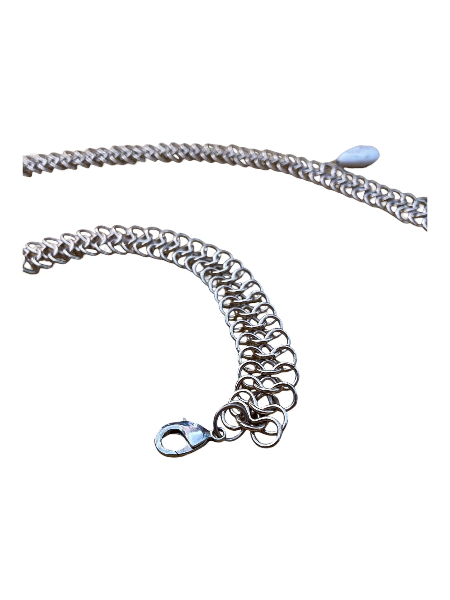 Gold Tone Belly Belt with Howlite Drops