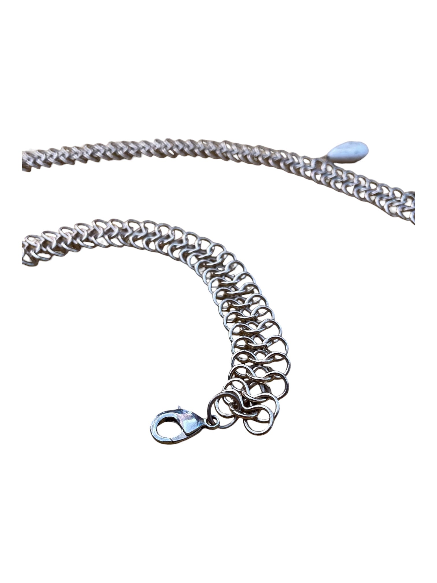 Gold Tone Belly Belt with Howlite Drops