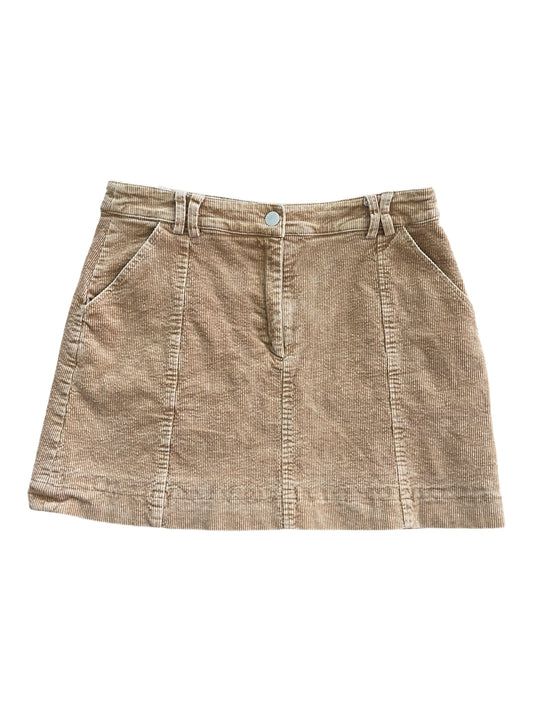 Tan Corduroy Mini Skirt - Sz 12