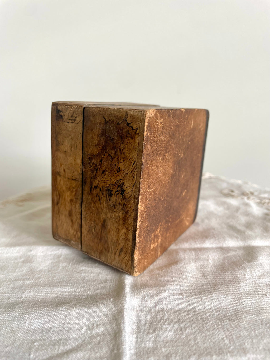 Hand Carved Small Wooden Trinket Box