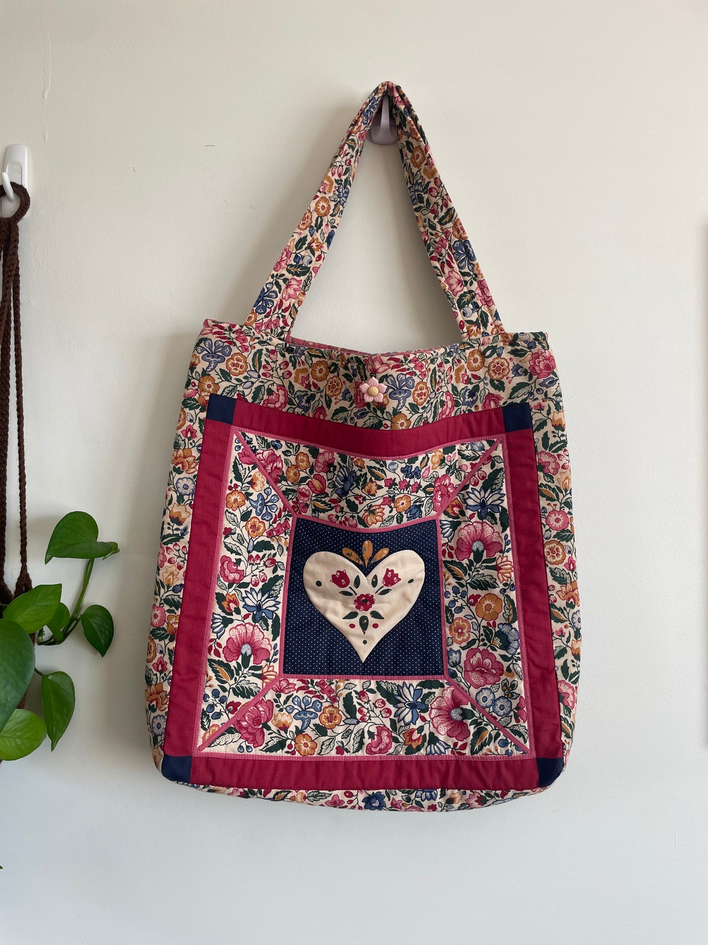 Quilted Patchwork Tote Bag
