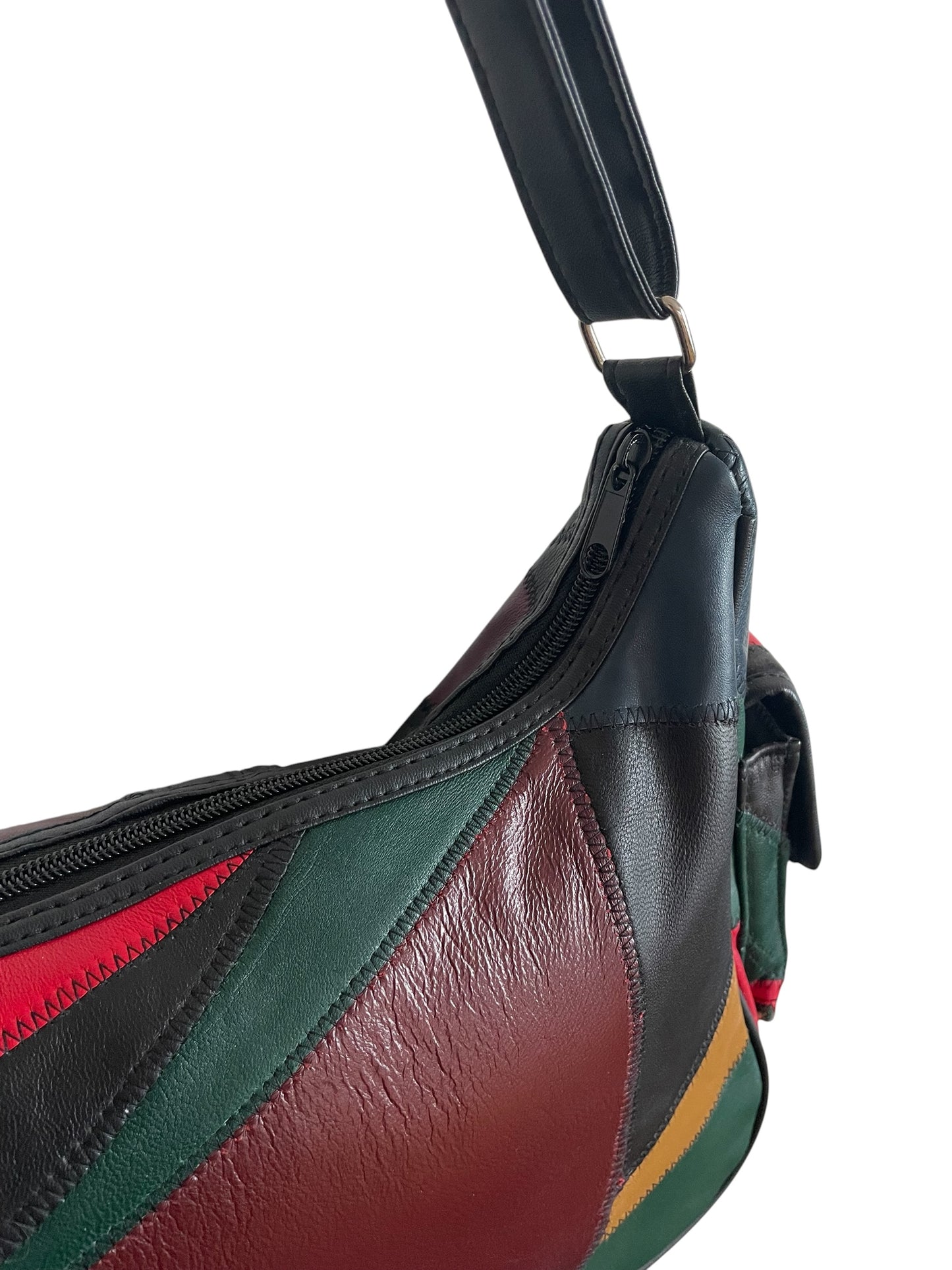 Patch Faux Leather Handbag