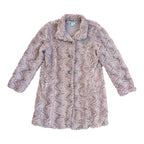 Dusty Pink Faux Fur Jacket Sz 10
