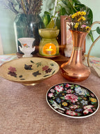 VTG Camille Noir Mille Fleur Porcelain Dish