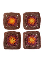 Crochet Coasters Set of 4 Retro
