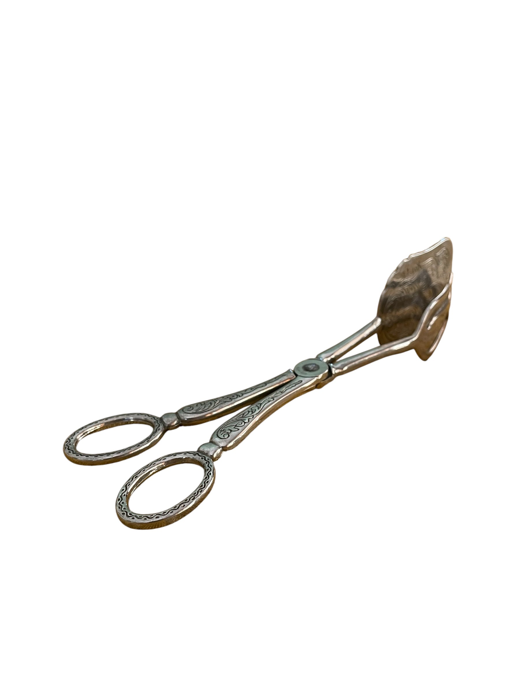 Silver Plated Ornate Pastry Tongs
