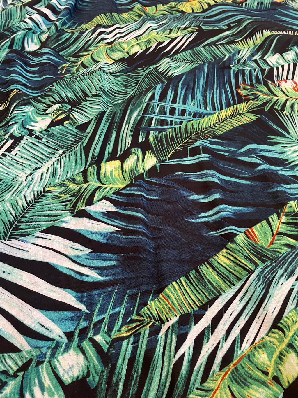 Tropical Long Sleeved Maxi Dress XL